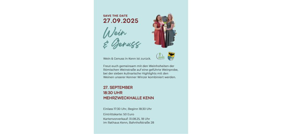 Wein & Genuss 2025 - Flyer - A5